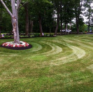 Four Seasons Landscaping - circle design in grass